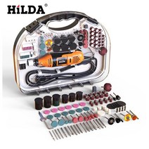 HILDA 미니 전동 그라인더 각인기 소형 연마기 펜세트, 1박스