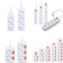 케이브몰 국산 현대일렉트릭 2구 3구 4구 5구 6구 16A 2800W 고용량 과부하차단 멀티탭, 개별스위치형 2구 1.5M