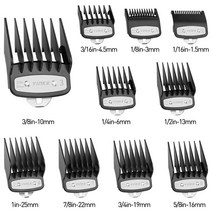 Yinke-클리퍼 가드 프리미엄 커팅 가이드 wahl용 금속 클립 3171-500 - 1/8 to 1- 풀 사이즈 Wahl 클리퍼, [01] Black