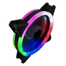 무동력 에코팬 타프팬 히텁팬 무동력팬 120mm 냉각 팬 RGB LED 12cm 4 핀 게임 RGB 팬 데스크탑 케이스 마, 04 F