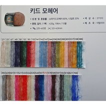 이탈리아 몬디알 키드모헤어/최고급스웨터털실/모헤어뜨개실, 592다크 그레이