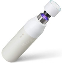 LARQ Bottle UV 소독 자동 세척 단열 스테인리스 텀블러 25온스, 500ml, 화강암 백색