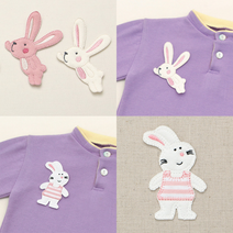 소잉데일리] 봉제식 와펜 모음_ 캐쥬얼 동물 과일 등 다양한 디자인, 썸머 레빗 76949, 04. 봉제식 동물 1600