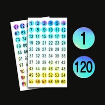 번호스티커 스티커 10mm RD-10473 원형 원형스티커 숫자스티커 번호 숫자 홀로그램