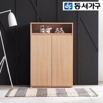 동서가구 착불 라포 LPM 800*1200 도어 신발장 DF918146-1, 오크[전체]도어[화이트]