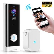 스마트 도어벨 무선초인종 현관 벨 종 tuya google 도어 카메라 wifi video security alexa support wireless smartlife smart, 초인종과 딩동, EU 플러그