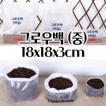 모종키우기 코코피트 블럭 그로우백 18X18X3CM 심플한화분 혁신적인 모던화분
