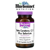 Bluebonnet 베타카로틴 셀레늄 비타민ACE 120베지캡슐