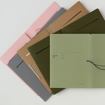 데이스테이션 A5 페이퍼파일 종이 화일 바인더 문서기록 보관파일 Archiving Paper File, 올리브