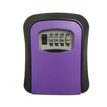 소형 금고 간이 돈통 개인 비밀번호 휴대용 업소용 가정용 미니, purple