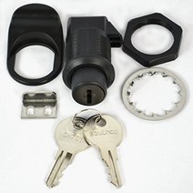 Southco 93-303 Series Plastic Push To Close Latch Pull Tab in Line with Latching Pawl Key Locking, 1