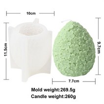 홈메이드 부활절 달걀 모양 아로마 양초 실리콘 금형 3D DIY 타원형 수제 비누 초콜릿 쿠키 베이킹 케이크