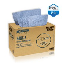 유한킴벌리 킴테크 와이프올 대형 200매 박스판매 42023 산업용와이퍼, 1box