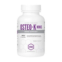 NBI Osteo-K Bone Support - Mini | Vitamin D K Complex with Calcium Citrate Supplement | 45mg Vitami, 1