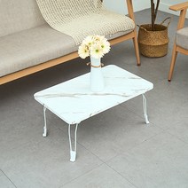 1000x400 로아공방 접이식 책상 원룸테이블, 내맘대로 화이트, 골드마블