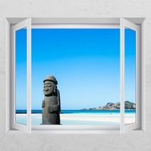[바보사랑] 제주도바다_창문그림액자, 타입선택:F타입러블리베이지