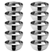 키친프리 이중식기 이중공기 이중대접 스텐 밥그릇 스텐국그릇 이중보온, 이중대접10p