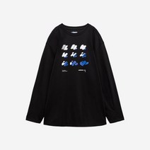 아더에러 x 자라 그래픽 롱 슬리브 티셔츠 블랙 Ader Error x Zara Graphic Long Sleeve T-Shirt 블랙