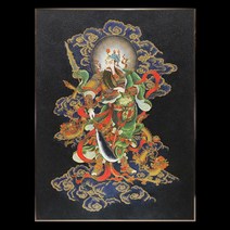 현관 법당 종교 그림 장군님 그림 만들기 보석십자수 재료 세트 diy, 70x90cm