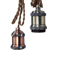 메탈소켓 펜던트 레일조명 빈티지조명, 클래식메탈소켓 C1(브론즈) 2M