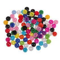 GHSHOP 100Pcs 작은 수지 봉제 버튼 2 플랫 구멍 수제 장식 장식품, 6mm
