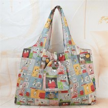 대용량 대형 마켓 식자제 마트 장 바구니 숄더 에코 쇼핑 백 가방 60cm 접이식, 11