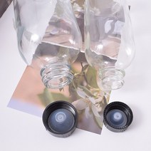 [캔들이케아] 퓨어 원형 디퓨저 용기(스크루 캡 포함) 다용도 유리용기, 120ml 퓨어 투명