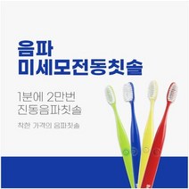 브라이트 미세모 음파전동칫솔+리필모, 파랑본품/리필모