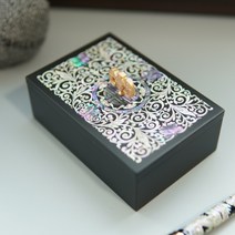 무광 나전칠기 자개 명함함 보석함 - 남자 외국인 선물 - 자개함 - 스승의날 선생님 선물, 포장안함