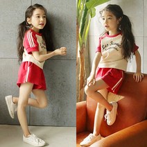 노블엔젤 여아 트레이닝 반바지 상하복 세트 No 61