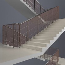 계단 난간대 그물망 복층 추락방지 안전망 울타리네트 낙하방지 난간망 핸드레일 가림막, 1개, 1개