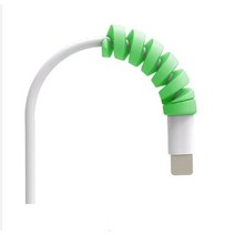 케이블보호 단선방지캡 보호캡 스프링 케이블바이트, 핑크