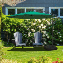 3M 대형 원형 회전 폴딩파라솔 (카페 야외 정원 가정용) + 물통받침대 추가 가능, 파라솔+물통받침대, 베이지