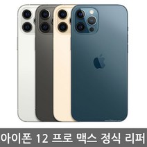[애플 리퍼] 애플 아이폰 12 Pro Max 공기계 리퍼 자급제, 그래파이트, 아이폰12 프로 맥스 512G