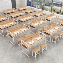 2인용 학원 책상 학원용 책걸상 학교 책상 의자 열공 의자, 테이블 의자 세트