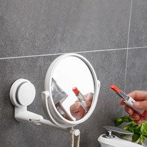 진공 흡착 3배 확대 양면거울 화장실 면도거울 욕실확대경 호텔 화장실 거울 양치 메이크업