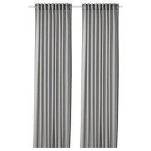 이케아 군라우그 흡음커튼2P 그레이 145x250cm 폴리에스테르100%