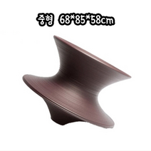 마지스 스펀체어 스펀의자 360도 오뚜기 인테리어의자 에그의자 휴식의자 캐주얼 의자, 68x85x58 브라운 [중형] C