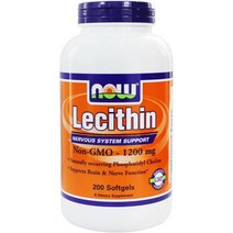 Lecithin 19 Grain 레시틴 19 그레인 1200mg 나우 푸드 200정, 상품선택