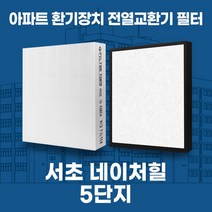 서초네이처힐5단지 아파트 환기시스템 전열교환기 필터 H13등급, 30평형, 기본세트(헤파1+프리2)