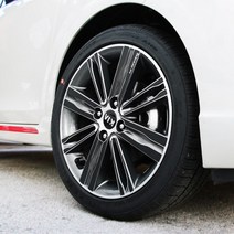 (카라멜) 17년식 올뉴모닝 순정 16인치 튜닝 휠스티커 데칼 카본 랩핑 필름 기스방지 몰딩, 16인치_유광헤어라인실버