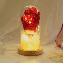 [ 아르띠콜로 사라 led 꽃 무드등 ] 로맨틱 led 무드등 10대 여성 20대 여자생일선물 인테리어 무드등 꽃다발 조화 여자친구 기념일선물 수면등 취침등 선물 분위기 조명, 레드