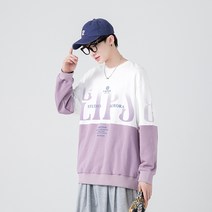 맨투맨 맨투맨 라운드넥 패치 ins 대박옷 맨투맨 이너탑