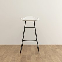 현대 간단한 가죽 바 의자 레저 높은 바 의자 홈 주방 가구 북유럽 높은 바 의자 럭셔리 백 바 의자, 75 화이트 블랙