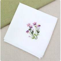 (당일출고)[자수패키지] 들꽃 손수건 2 M4002 /태교DIY/프랑스자수패키지/자수액자만들기/자수손수건