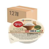 햇반 유기농 쌀밥 210g 12개