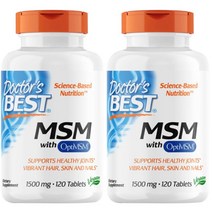 닥터스베스트 MSM 1500mg 타블렛, 120개입, 2개