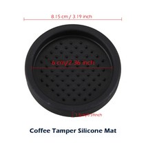 커피템퍼 커피탬퍼 49mm51mm53mm57mm575mm58mm5835mm585mm 나무 손잡이 커피 탬퍼 에스프레소 파우더 해머 스테인레스 스틸 바리 스타 도구, Tamper Mat+58.35 미리메터