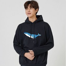 키밍 고래 수채화 맨투맨 후드티