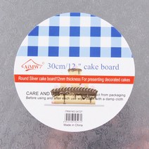 케이크돌림판 라운드 케이크 디스플레이 보드 스탠드 홀더 5 사이즈 강력한 베이스 웨딩 생일 파티, [05] 12 inch